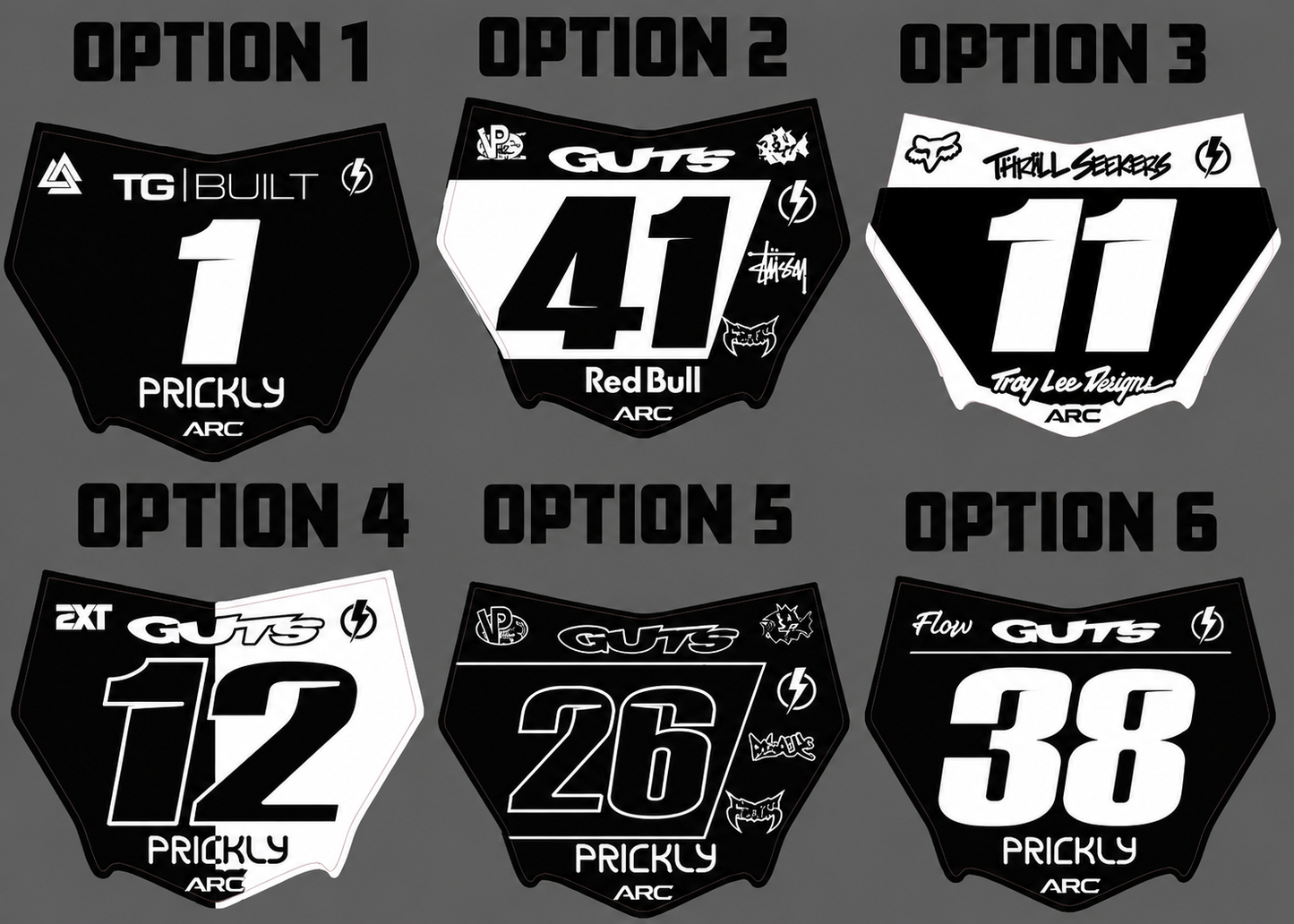 Arc designs motocutz plate decal (not available yet)
