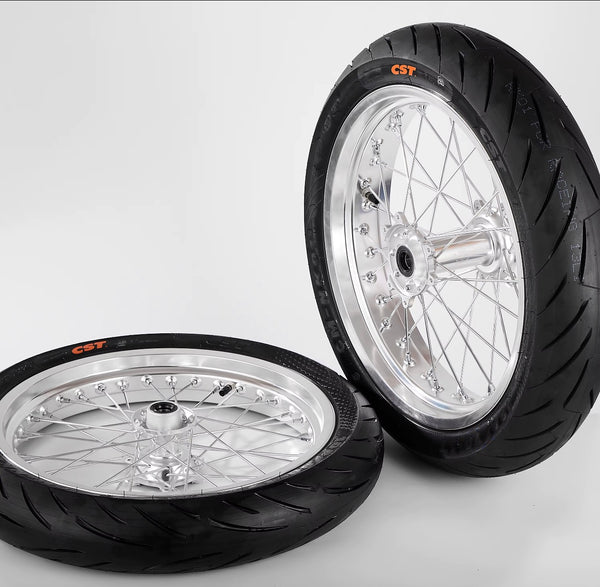 Yozma tuttio chrome rims with spokes 12 inch